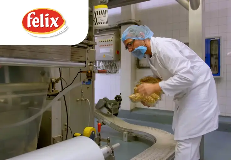 Работник продукции на предприятие Felix