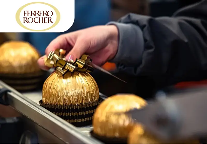 Упаковка сладостей Ferrero Rocher