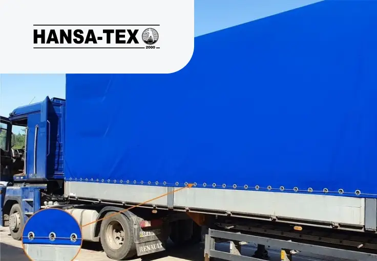Работник производства автомобильных тентов Hansa-Tex