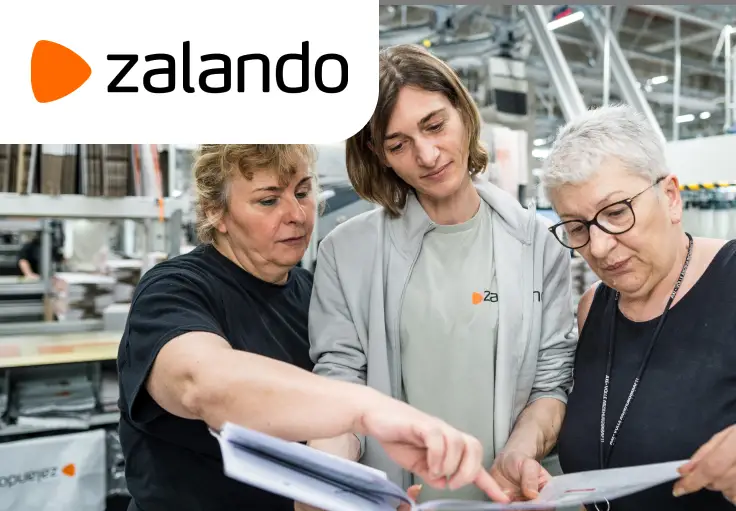 Працівник на складі одягу ZALANDO