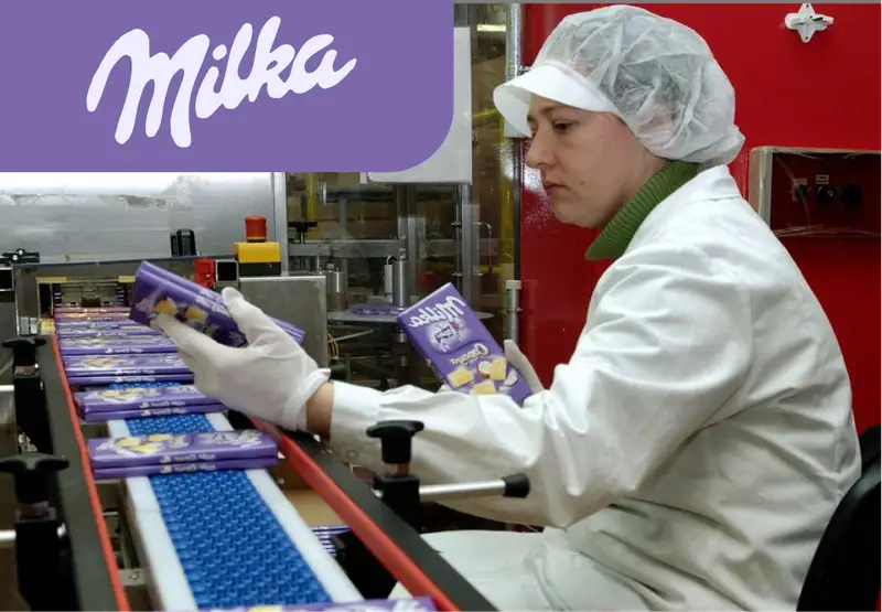 Работник на шоколадную фабрику Milka