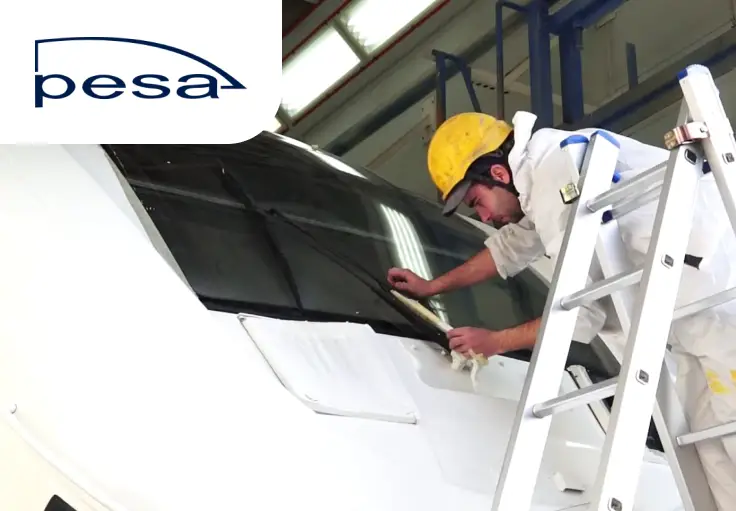 Пескоструйщик на завод по изготовлению вагонов PESA