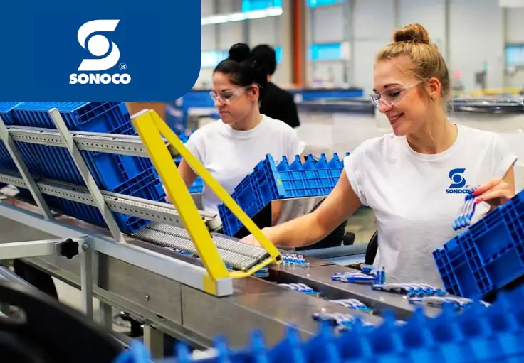 Упаковщик станков Gillette на предприятие SONOCO