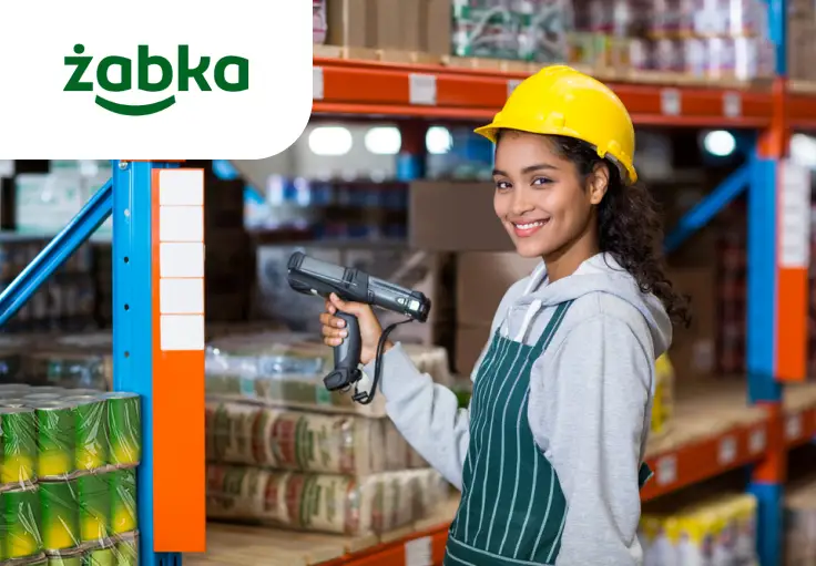 Работник склада сети магазинов Żabka