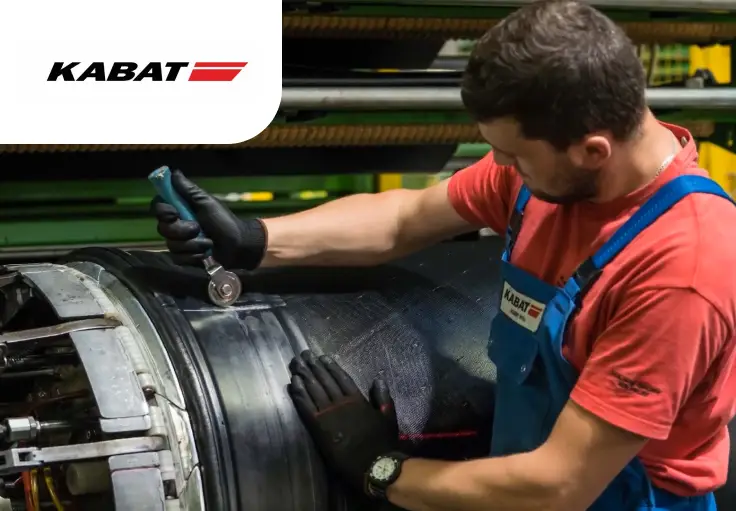 Работник на производство покрышек Kabat