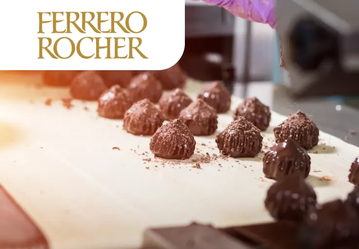 Упаковщик продукции на фабрике Ferrero Rocher