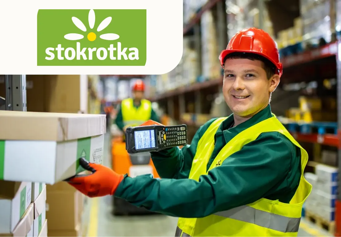 Работник продуктового склада Stokrotka