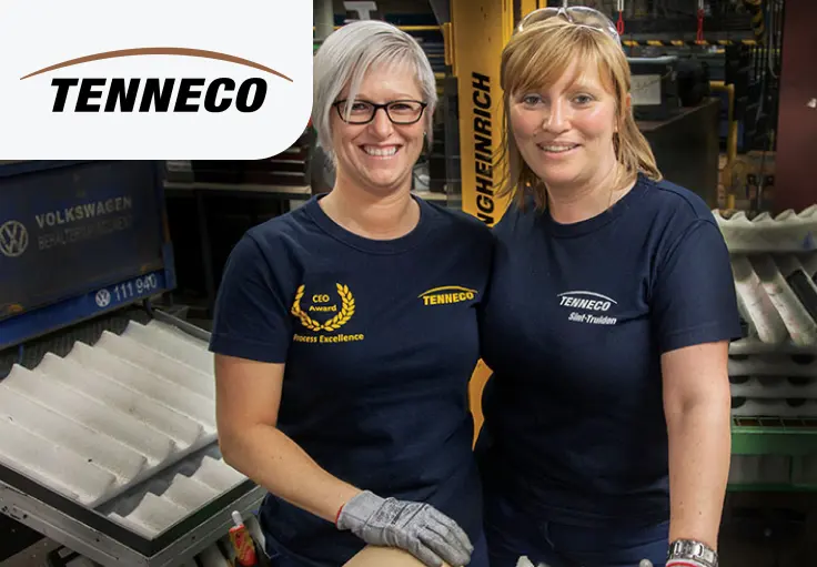 Работник на производство выхлопных систем Tenneco