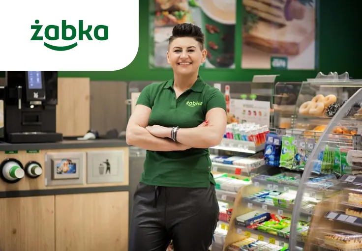 Работник сети магазинов Żabka